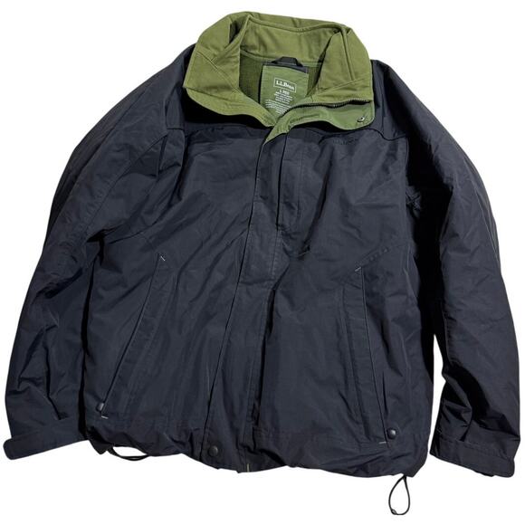 Storm Chaser Winter Jacket w/ Fleece Liner Men's Size Large Black Green